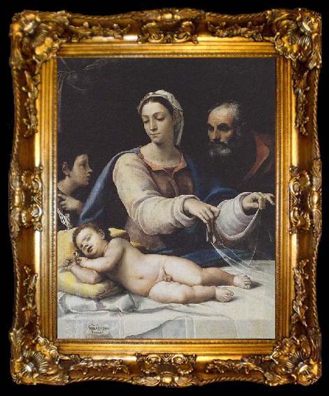 framed  Sebastiano del Piombo The Madonna with the veil, ta009-2